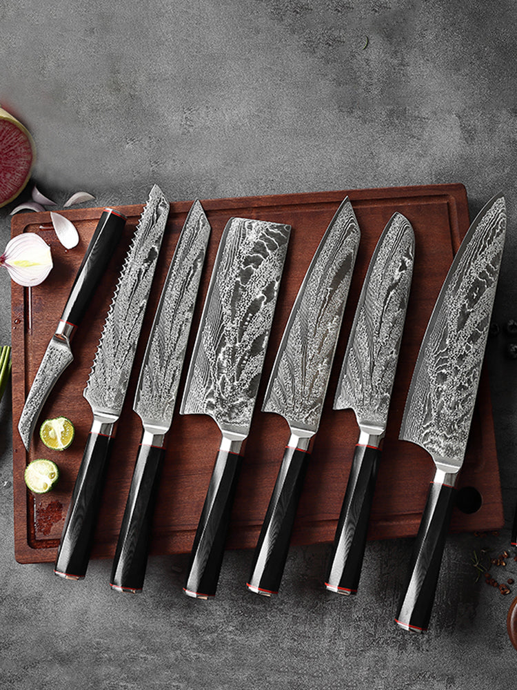The Ultimate Damascus Steel Knife Chef's Knife Set