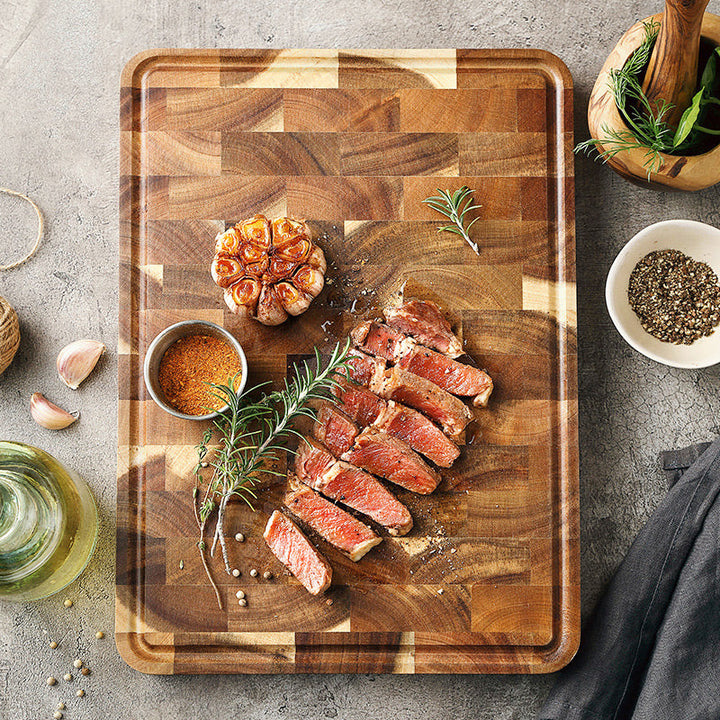 Discover the Beauty and Functionality of the Acacia Mangium Thick Wooden Chopping Board