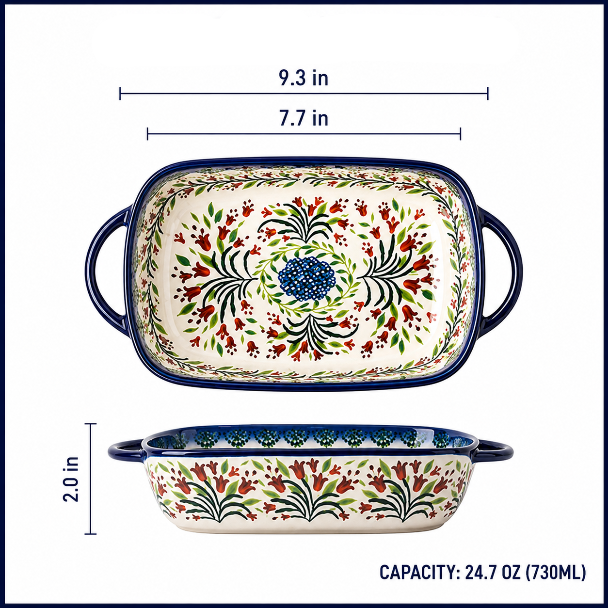 Glass Oval-shaped Fish Baking Pan