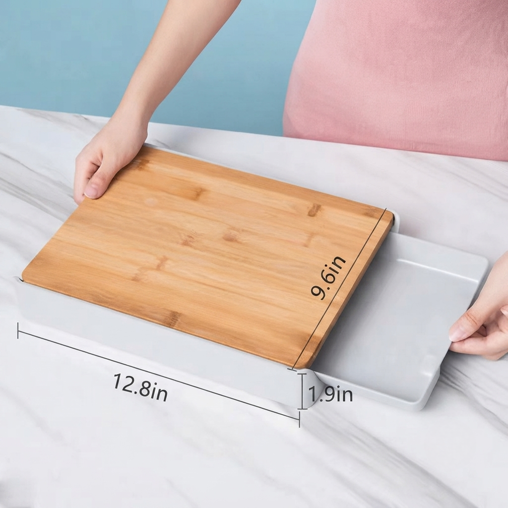 Large Bamboo Cutting Board For Kitchen