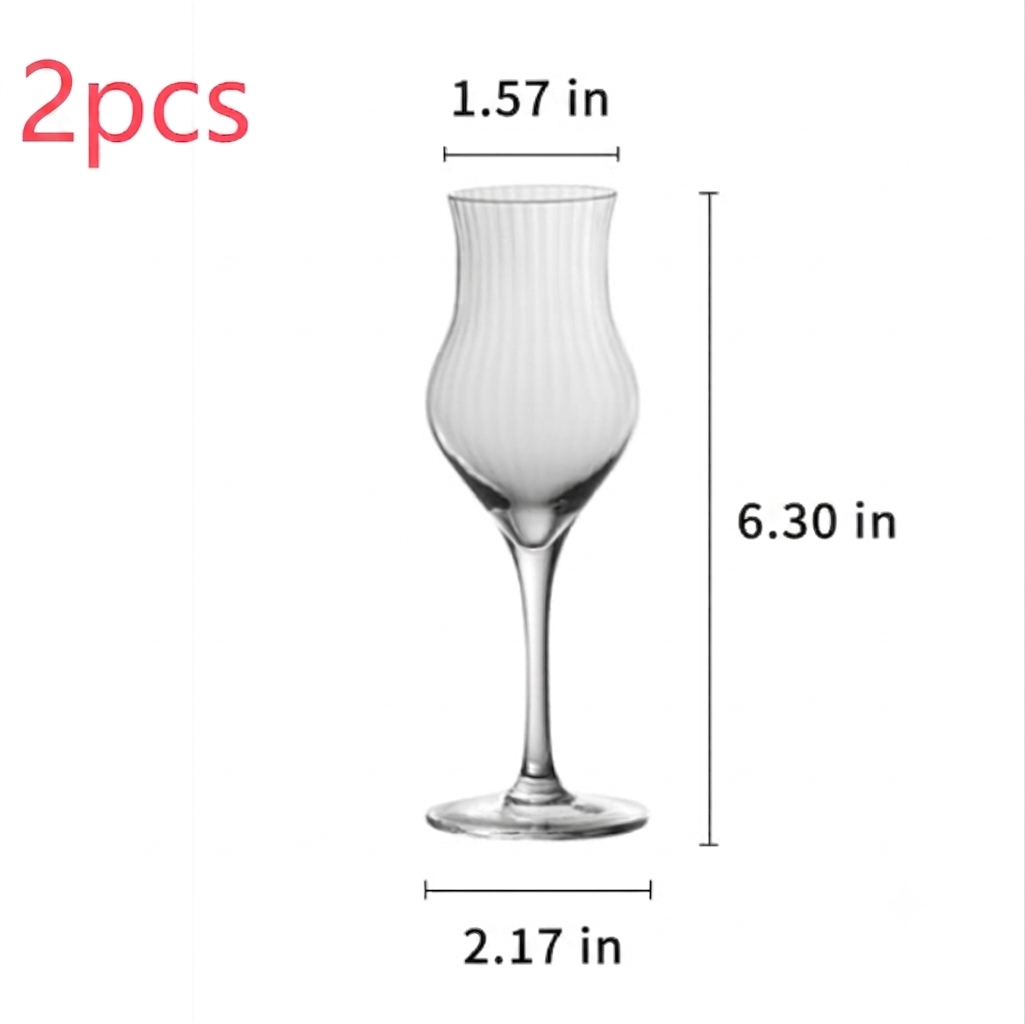 Tulip Crystal Glass Elegant Drinkware Set