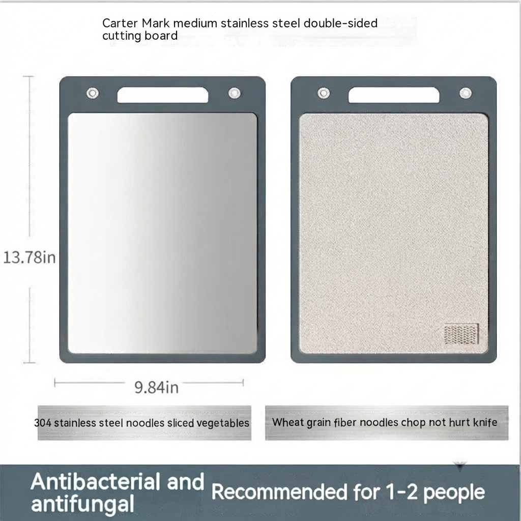 Mildew Resistant Stainless Steel Cutting Board