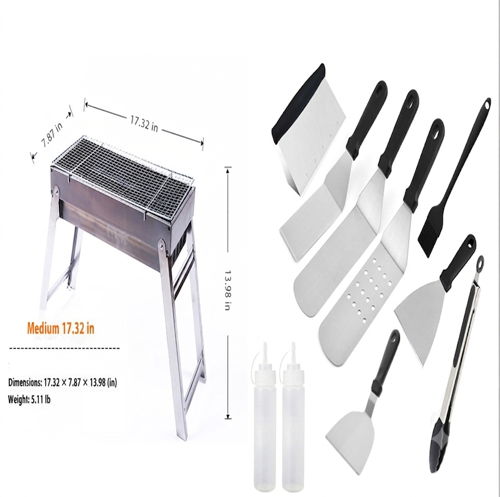 Portable Folding Charcoal Outdoor Barbecue Grill