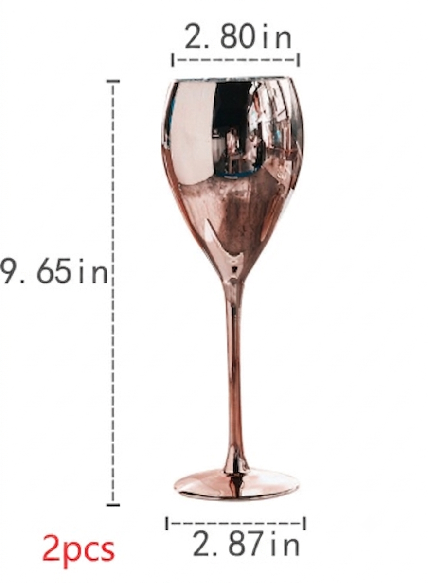 Personalized Luxury Electroplated Crystal Goblet Glass