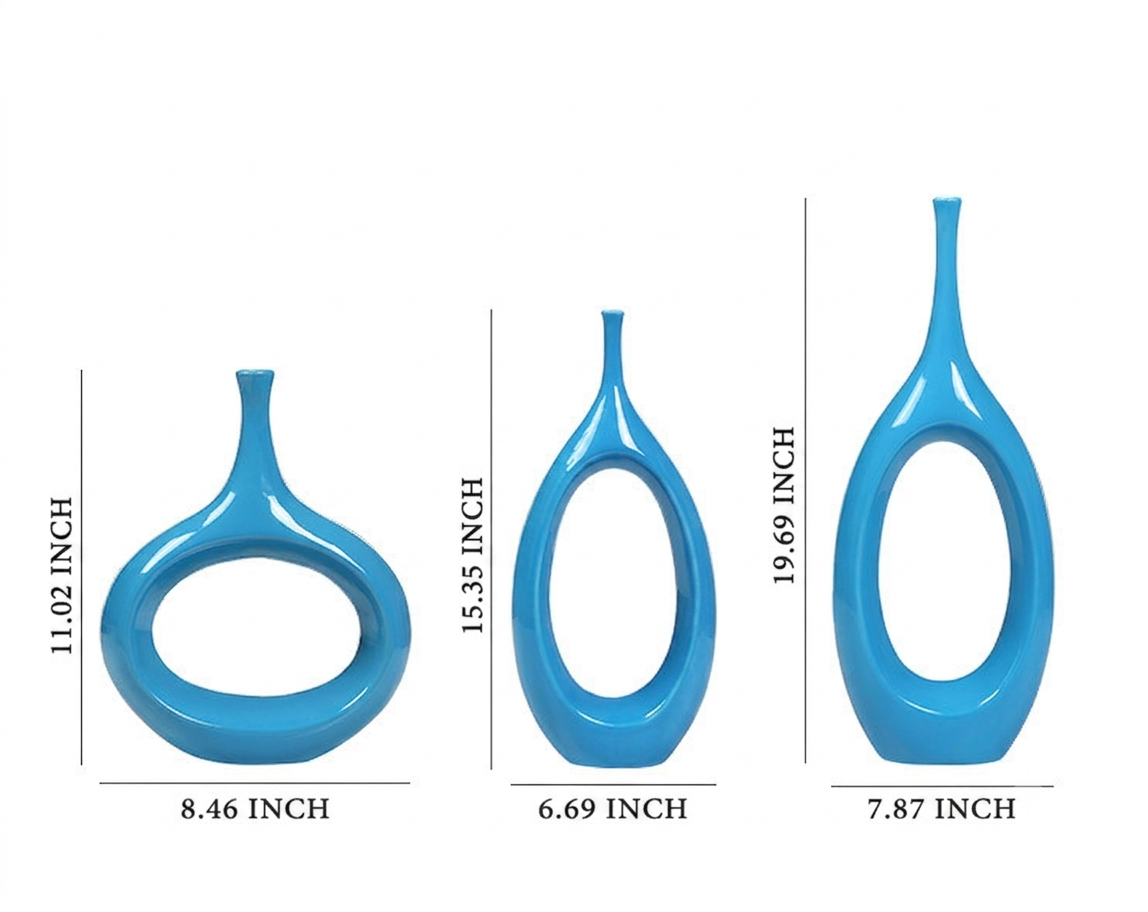 Hollow Ceramic Decorative Home Vase