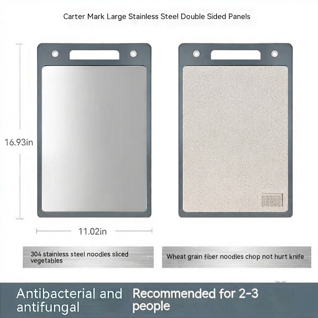 Mildew Resistant Stainless Steel Cutting Board