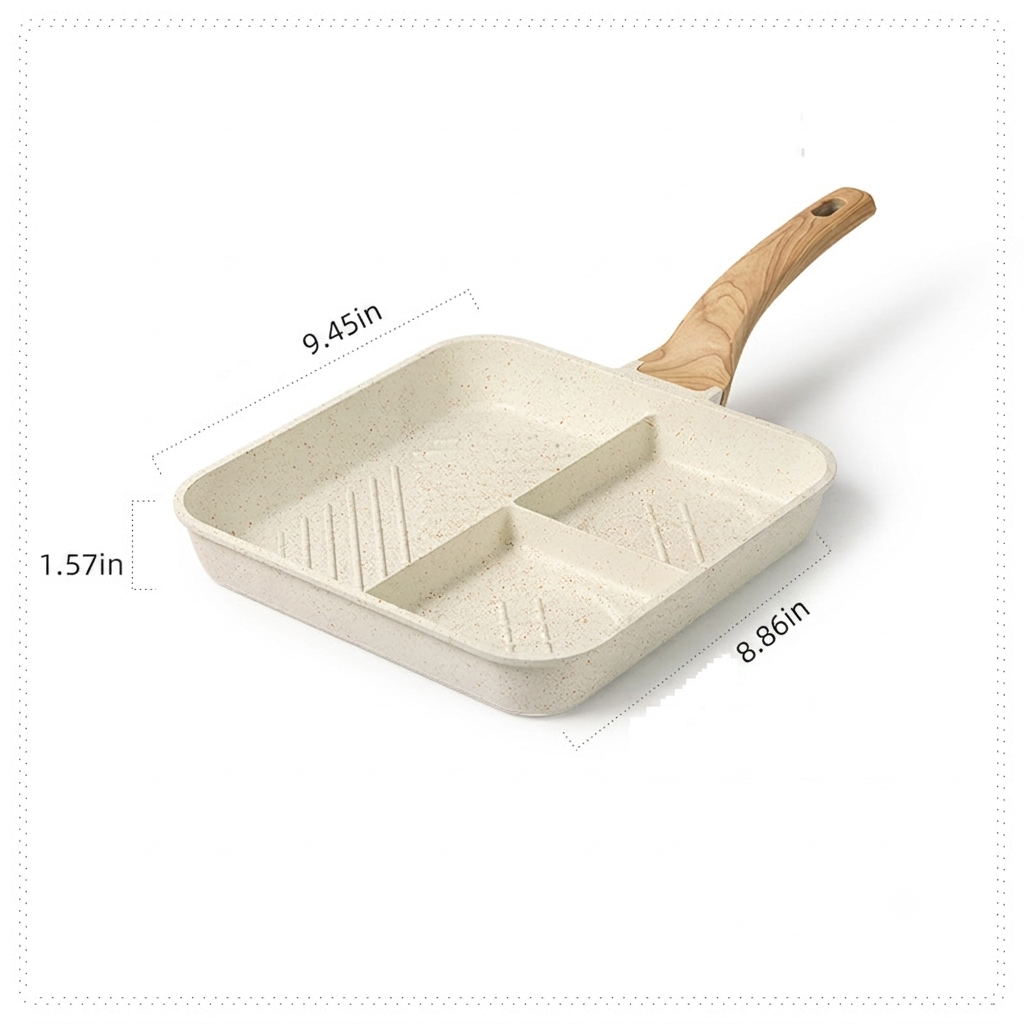 Medical Stone Non-Stick Egg Frying Pan Breakfast Pan