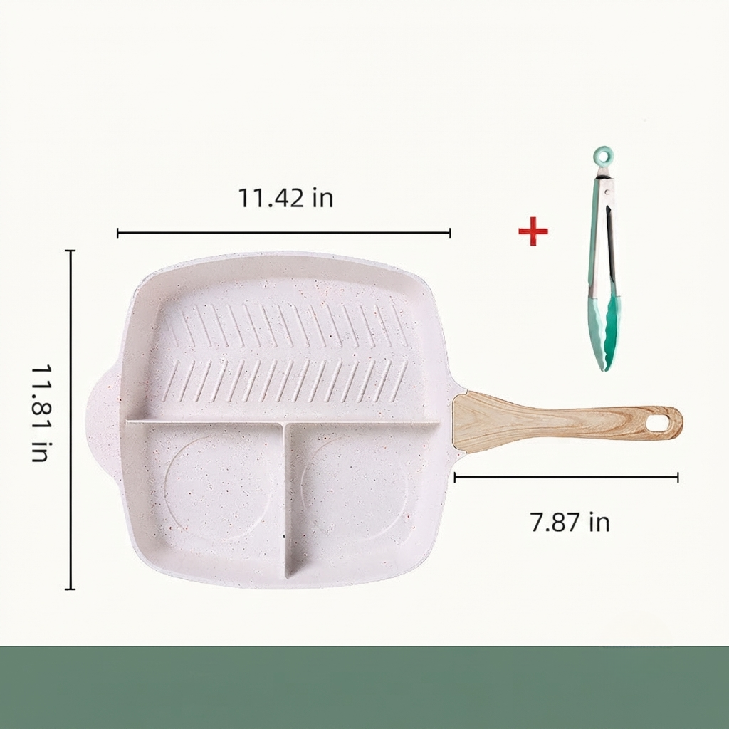 3-In-1 Multifunctional Non-Stick Cooking Pan